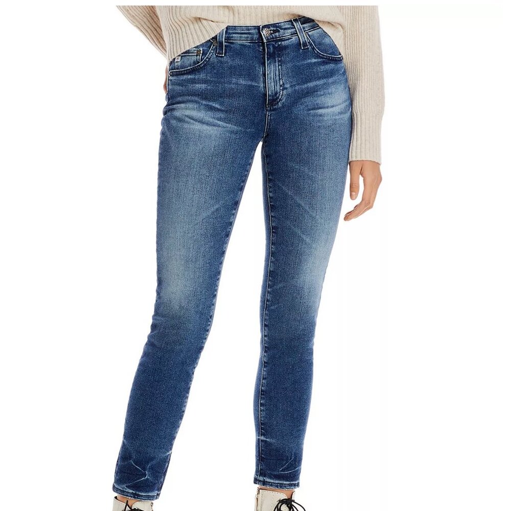 NWT AG Prima Skinny Cigarette Ankle Jeans in 10 Years Broadway